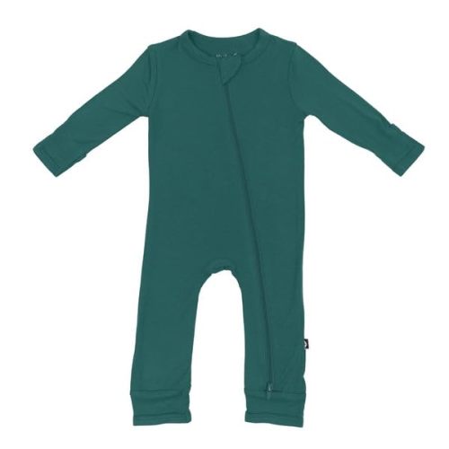 KYTE BABY Unisex Rayon Made From Bamboo Zippered Rompers 0-24 Months