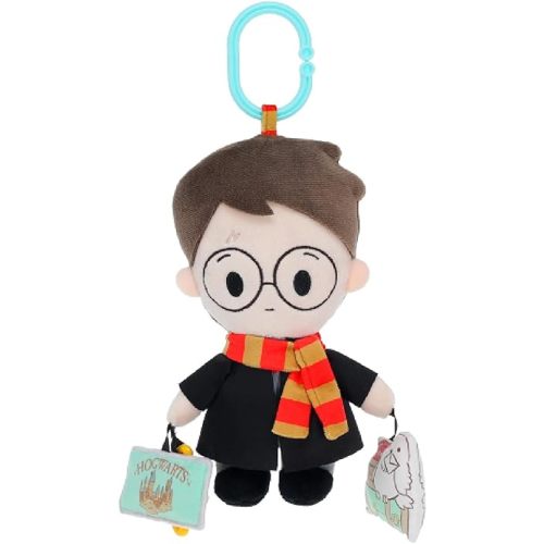 KIDS PREFERRED Harry Potter On The Go Activity Toy with Teether, On The Go Clip, Crinkle Texture, and Jingle Bell