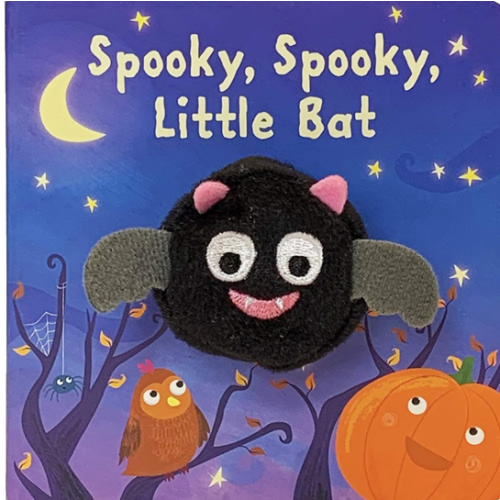 Spooky, Spooky, Little Bat Finger Puppet Halloween Board Book Ages 0-4