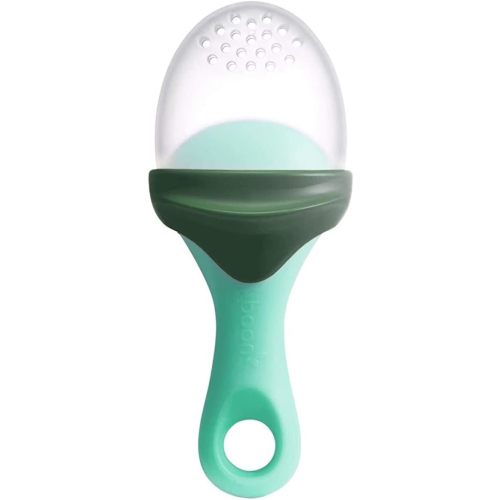 Boon Pulp Silicone Baby Fruit Feeder - Soft Silicone Baby Feeding - Fruit and Vegetable Baby Led Weaning Supplies - Baby Feeding Essentials - Green/Mint - 1 Count
