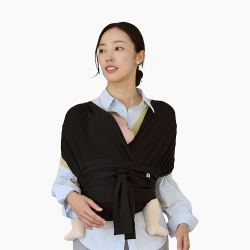 Konny Baby Wrap Carrier Flex SoftBreeze - Black, Xs-Xl