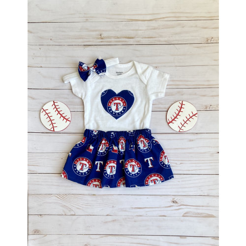 Texas Rangers Baby, Texas Rangers Baby Outfit, Rangers Baby, Texas Rangers Baby Girl, Texas Rangers Baby Skirt