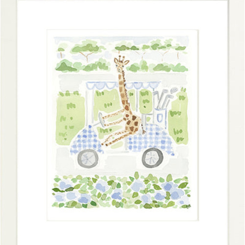 The "Golf Cart Giraffe" Fine Art Print