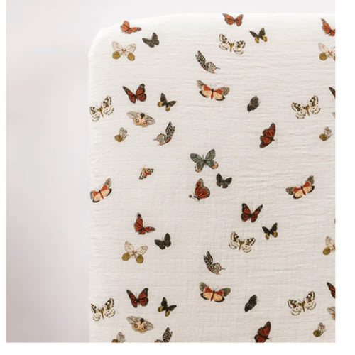 Butterfly Migration Crib Sheet
