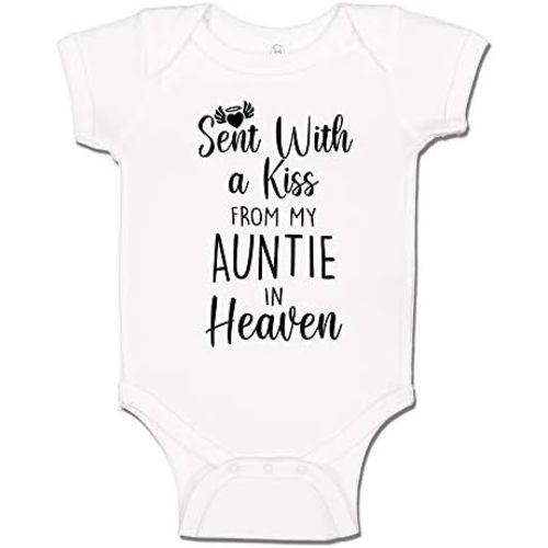 Sent with A Kiss from My Auntie in Heaven Baby Bodysuit Infant One Piece