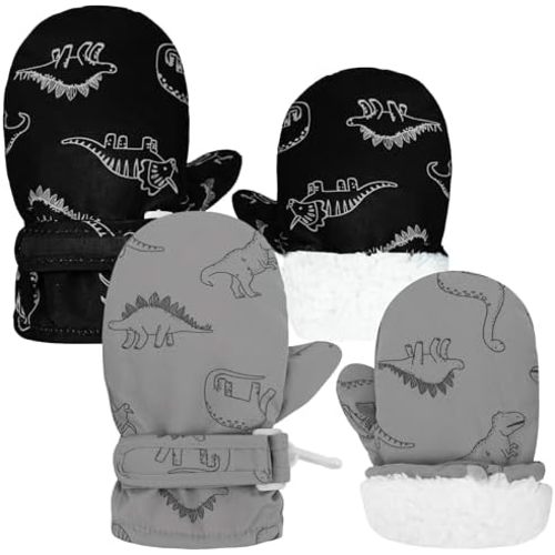 Sea Zaela Baby Toddler Winter Snow Gloves Waterproof Mittens Fleece Lined Infant Baby Boys Girls Winter Warm Gloves 0-4 T