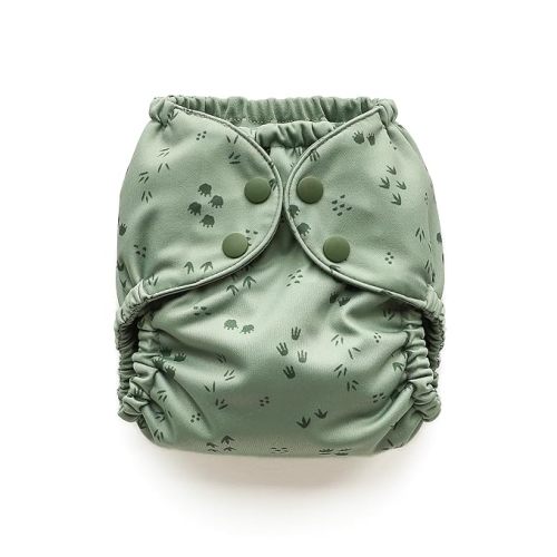 Esembly Cloth Diaper Cover, Tiny Tracks, Size 1 (7-17lbs)