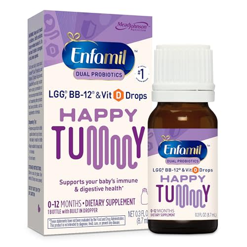 Enfamil Dual Probiotics Vitamin Drops, Supports Baby's Immune & Digestive Health*, 8.7mL Bottle
