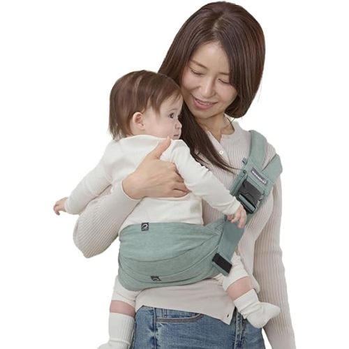 GOOSEKET 365 Toddler Carrier, 100% Cotton, Lightweight, Easy-to-USE, Portable, Suitable from 6-48 Months, Supports UP to 44LBS (Mint)