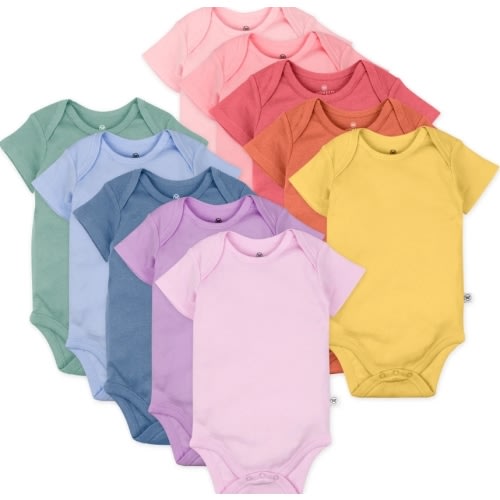 10-Pack Organic Cotton Short Sleeve Bodysuits | Honest Baby Clothing