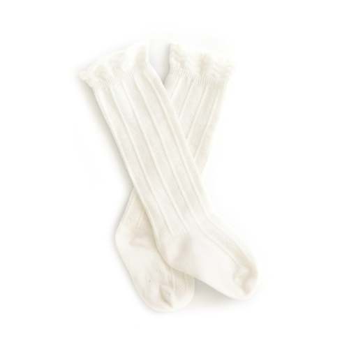 Knee High Socks in White