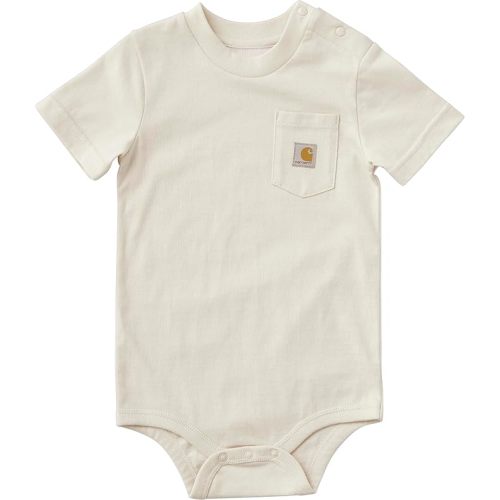 Carhartt Short-sleeve Bodysuit Pocket T-shirt 3 months in Turtle Dove