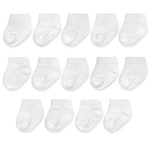 Fruit of the Loom Baby 14-Pack Grow & Fit Flex Zones Cotton Stretch Socks - Unisex, Girls, Boys