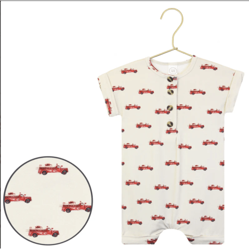 NB - 3 Months Marshal Romper – Lou Lou & Company