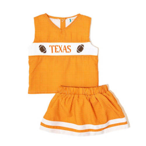 Girls UT Smocked Cheerleader Outfit - 12 Mo.