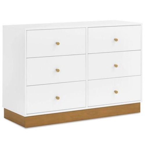 Delta Children James 6 Drawer Dresser - Bianca White With Acorn