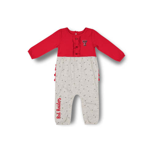 **Arena Texas Tech "Christmas Star" INFANT Long Sleeved Romper Onesie – Red Raider Outfitter