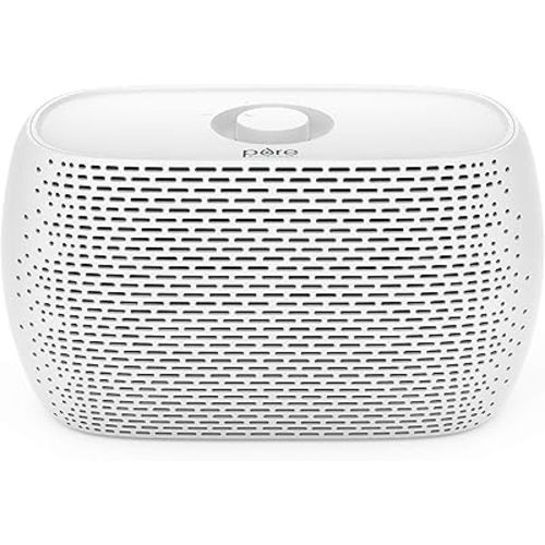 Pure Enrichment PureZone Breeze Tabletop 2-in-1 Air Purifier - True HEPA Filter Cleans Air, Helps Alleviate Allergies, Removes Pet Hair, & Smoke - Ideal for Home, Bedroom, & Office Desktop Surfaces