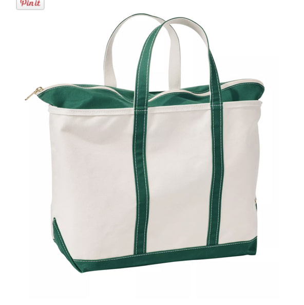 LLBean Boat and Tote, Zip Top