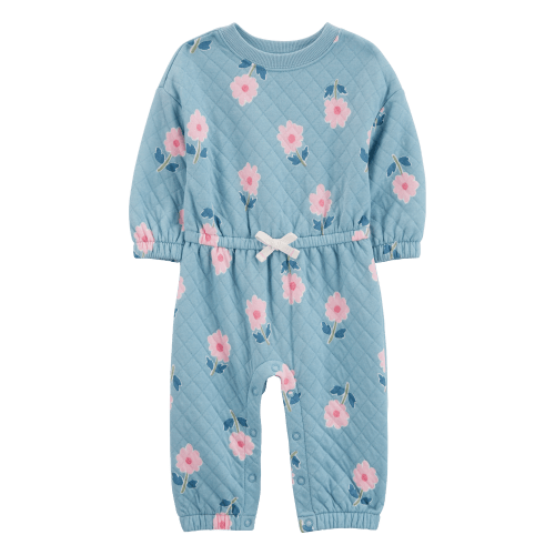 Baby Floral Double-Knit Jumpsuit - Carter's | Carter's