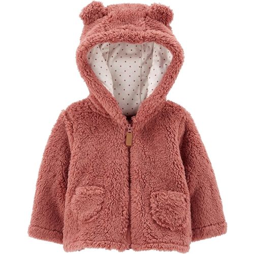 Carter's Baby Girls' Hooded Jacket - 6 Months - Pink