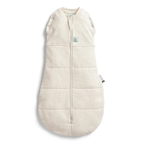 ergoPouch Cocoon Swaddle Sleep Sack, 0-3 Months, 2.5 TOG, Oatmeal Marle