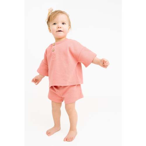 Rosebud Waffle Slouchy Set