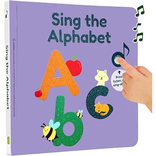 Calis Books ABC Book | Great Alphabet Learning Toy with The ABC Song | Sound Books for Toddlers 1-3 | Great Books for 1 Year Old | Toddler Learning Toys Ages 2-4 | Speech Therapy Toys
