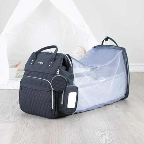 Diaper Backpack With Bassinet
