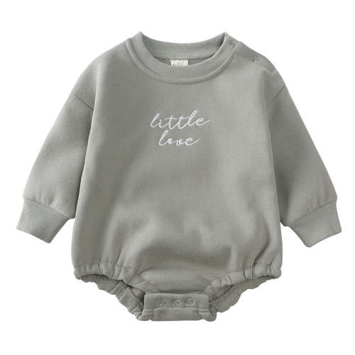 Huowey Newborn Girls Long Sleeve Pullover Letter Printing Onesie Romper Sweatshirt Bodysuits Romper Lovely Dailywear, 3-6 Months