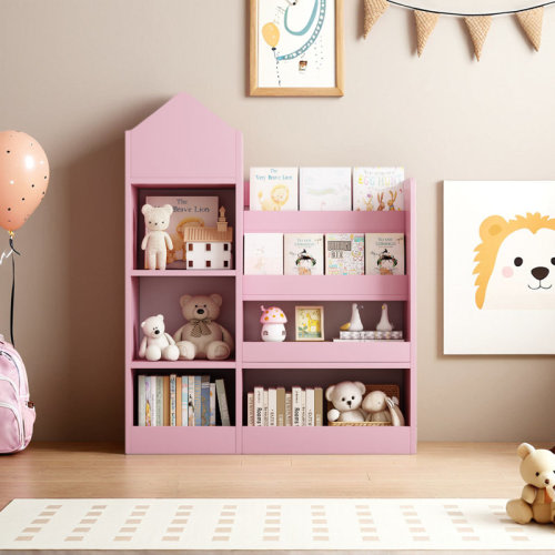 Harper Orchard Wooden Bookshelf With Shelves | Wayfair