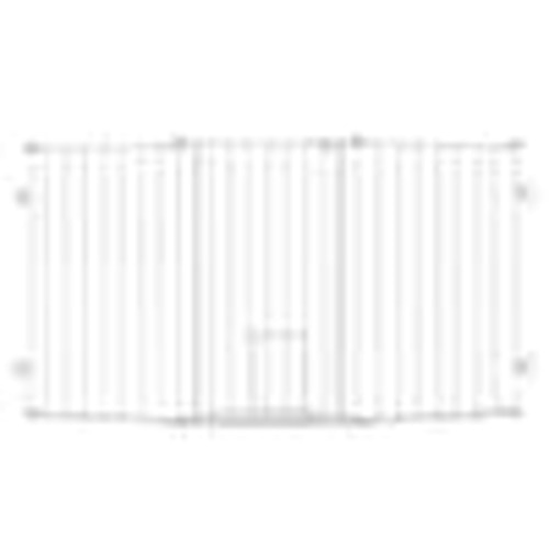 Carlson Pet Products Carlson Flexi Extra Tall Walk-Through Pet Gate with Small Pet Door, White 1510 HPW DS