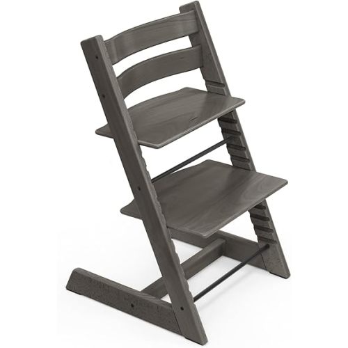 Tripp Trapp Chair from Stokke, Hazy Grey - Adjustable, Convertible Chair for Toddlers, Children & Adults - Convenient, Comfortable & Ergonomic - Classic Design