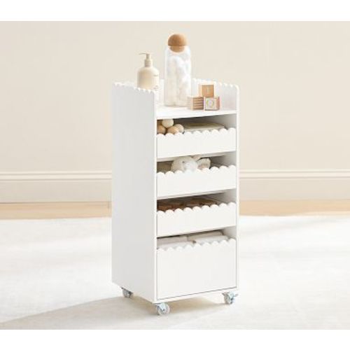 Penny Rolling Cart, Simply White