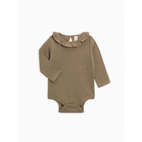 Mae Waffle Knit Ruffle Bodysuit