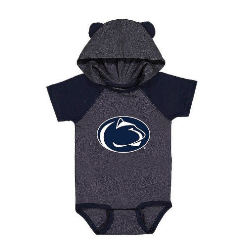 Penn State Hooded Baby Onesie with Ears Nittany Lions (PSU)