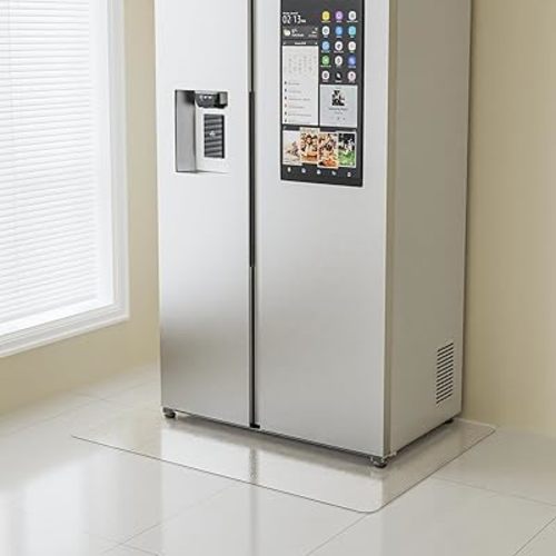 Clear Area Mat, 3'×4' PVC Waterproof Hard Floor Mat for Under Refrigerator, Plant Pots