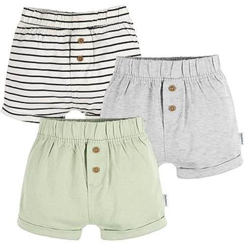Gerber Unisex-Baby 3-Pack Knit Shorts