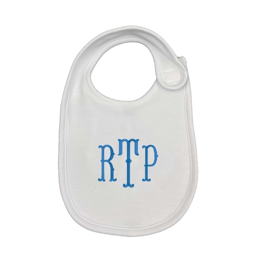 Thin Fishtail Embroidered Bib