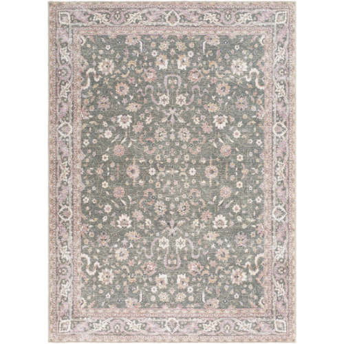 Alyson Vintage Flat Pile Washable Rug