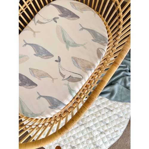 Whales Co-Sleeper Sheet