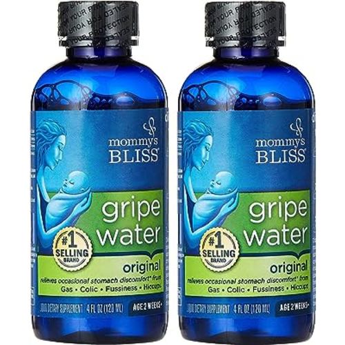 Mommy's Bliss Gripe Water, Liquid, 4-Ounce Bottle - Pack of 2