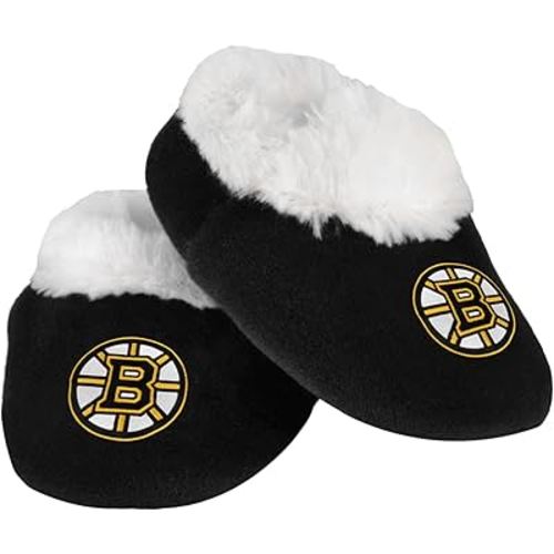 FOCO Unisex-Baby NHL Logo Bootie Slipper