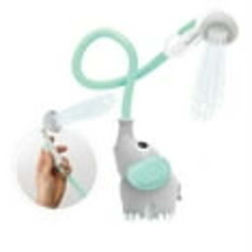 Yookidoo Elephant Baby Shower™ - Turquoise Elephant Water Pump and Trunk Spout Rinser - for Newborn Babies in Tub Or Sink