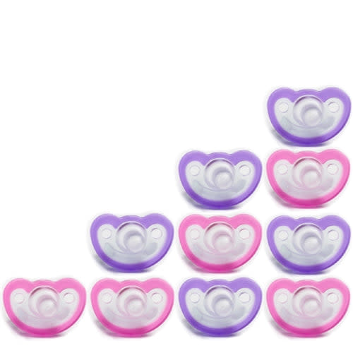 JollyPop 10 Pack Newborn Pink-Lavender