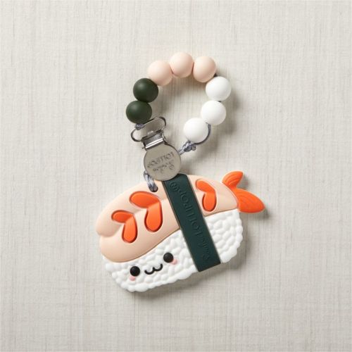 Loulou Lollipop Sushi Silicone Baby Teether with Clip
