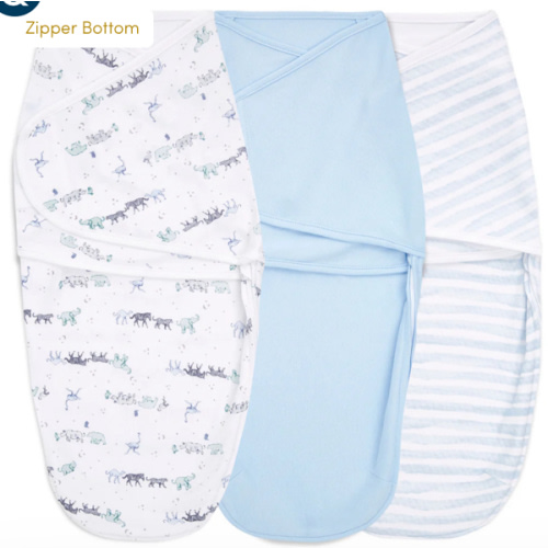 aden + anais rising star baby cotton easy swaddle size 0-3 months