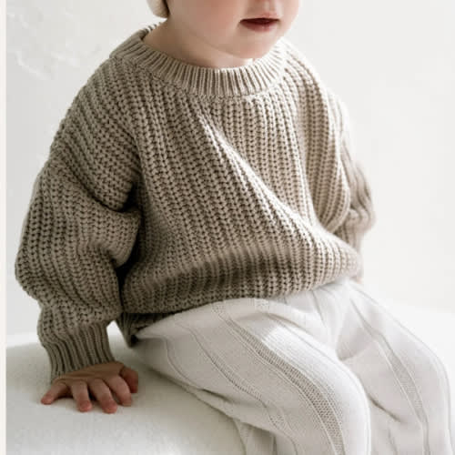 ‘Taupe’ Chunky Knit Sweater