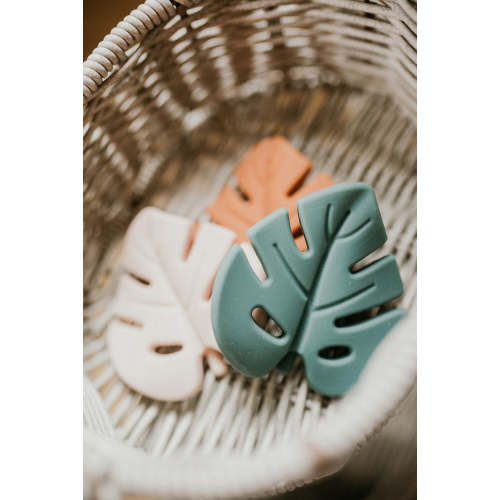 Monstera Silicone Teether – Three Hearts Modern Teething Accessories