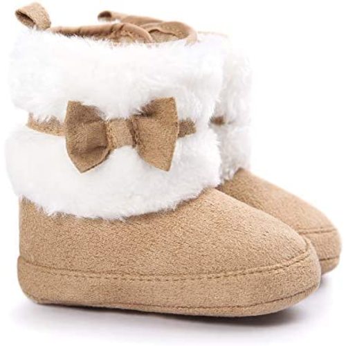 LIVEBOX Prewalker Toddler Boots Premium Soft Anti-Slip Sole Warm Winter Boots for Infant Baby Girls